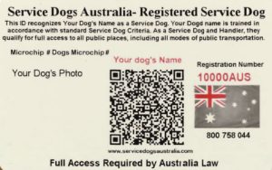 e-Copy Service Dog Wallet Card